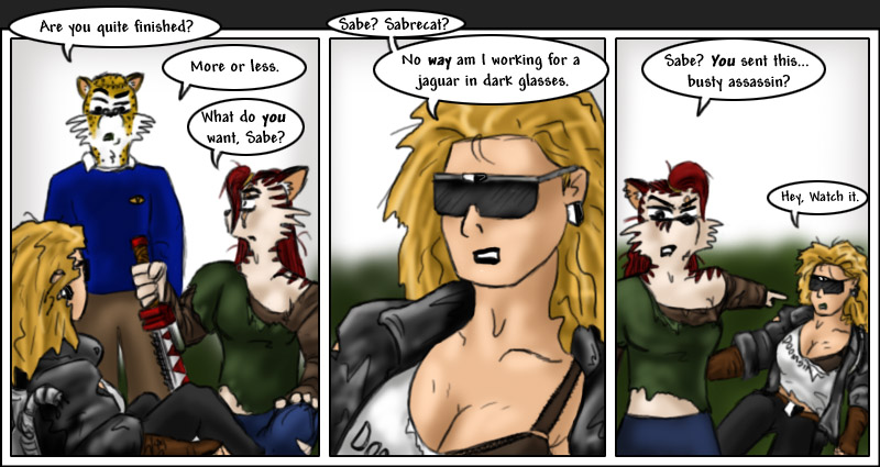 sabe hired a busty assassin