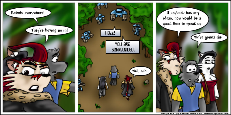 heroes are surrounded and doomed