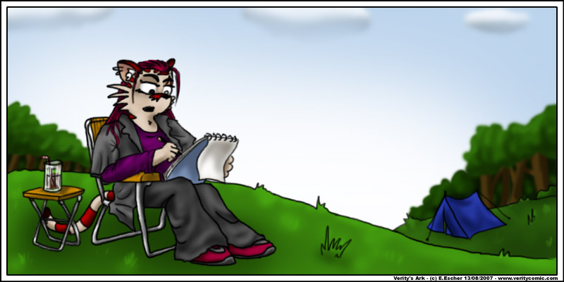 escher draws while on holiday