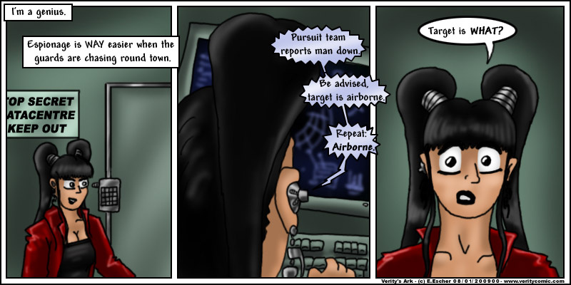 Eustace engages in espionage.