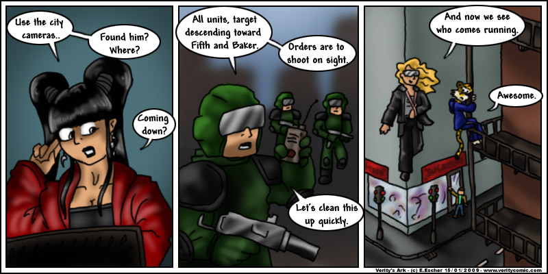 Eustace and the baddies close in on doomshield and sabe