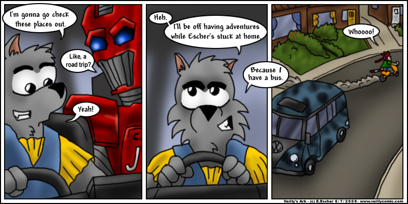 Isegrim plans to leave Escher at home