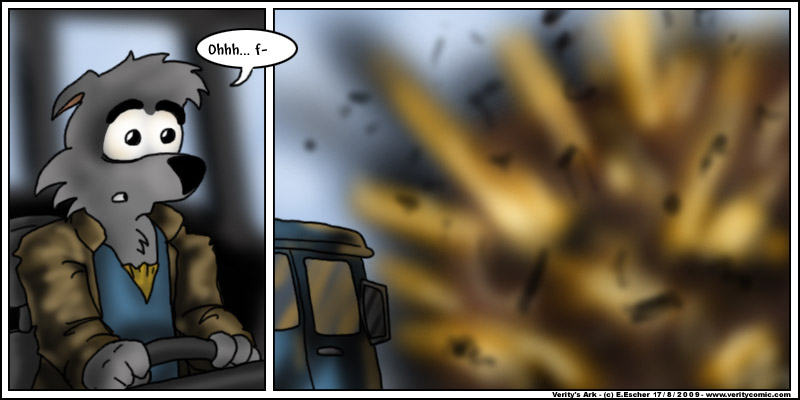 Isegrim blows up an old house