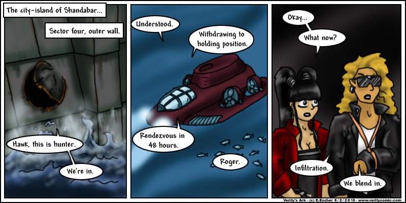 Eustace and Doomshield break in