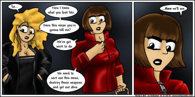 Eustace worries about Doomshield's secret identity