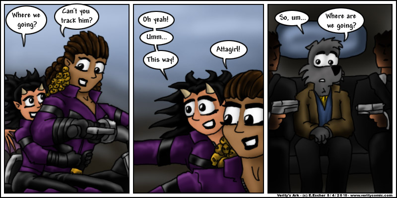 Miki and Taradesh track Isegrim's kidnappers