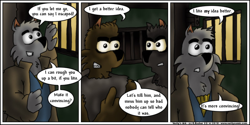 Isegrim tries to talk his way out of trouble