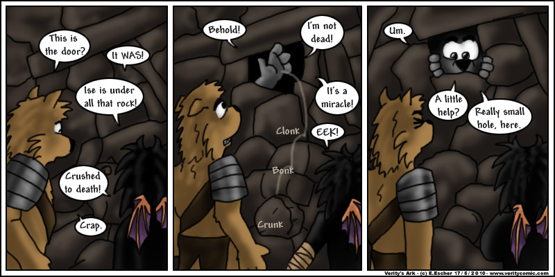 Isegrim is buried in rock