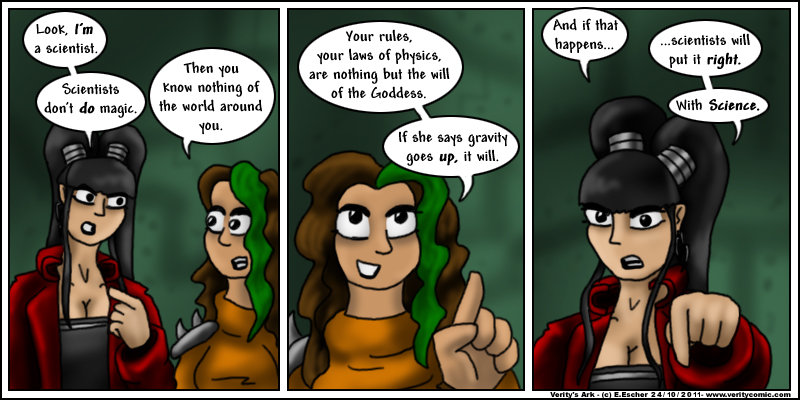 Eustace doesn't believe in magic