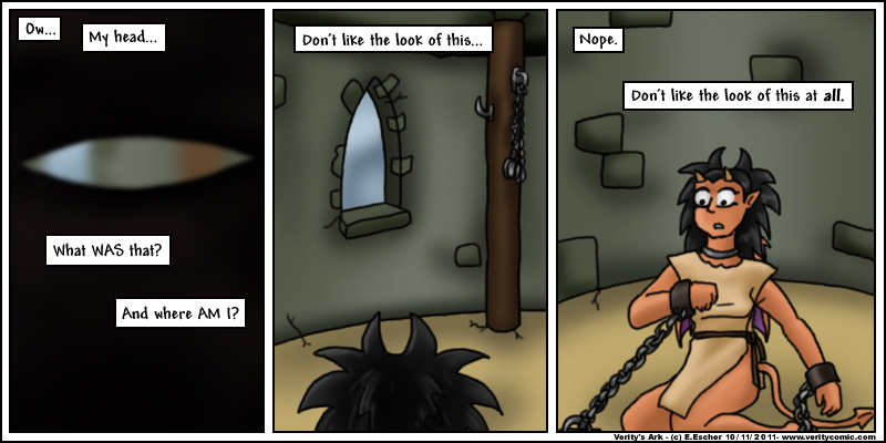 Miki finds herself chained up.