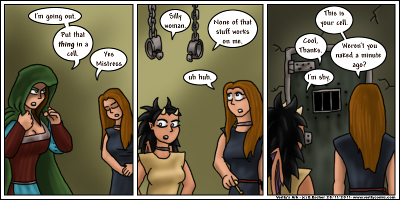 Miki is shown to her cell