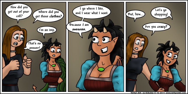 Miki explains her nature to the slave girl