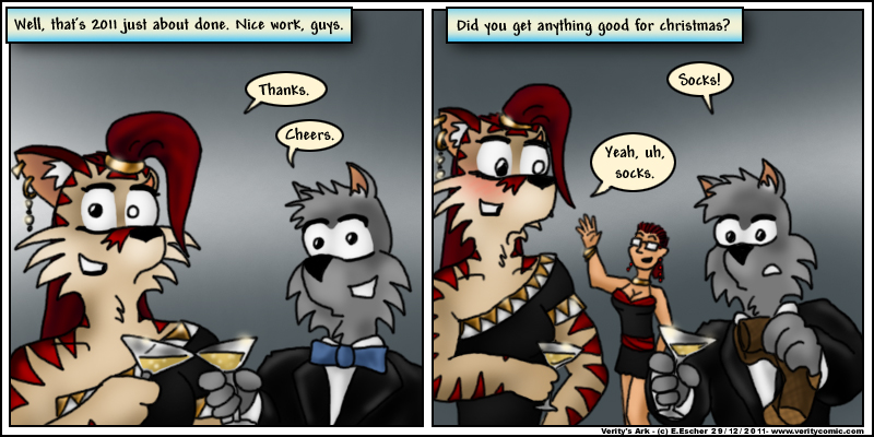 Isegrim got socks for christmas