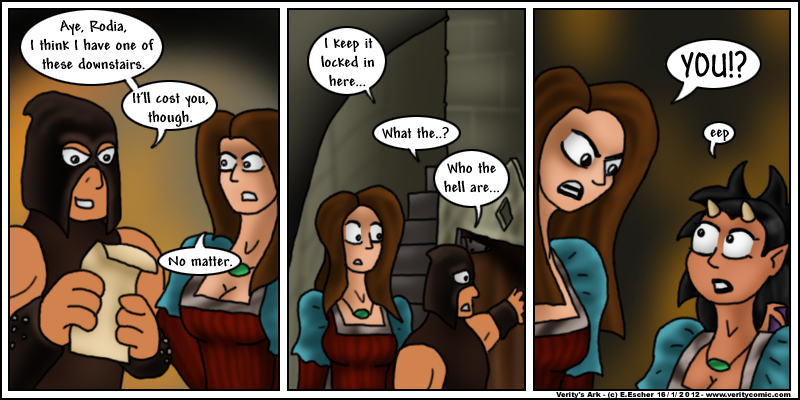 Rodia finds Mikisha in the torture chamber