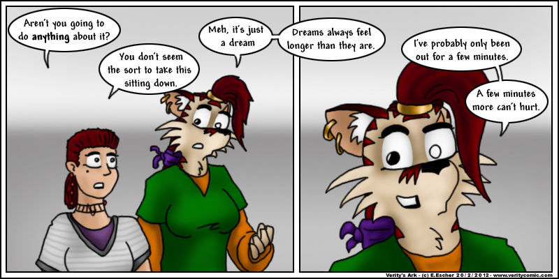 Escher and Ruby discuss time and dreams