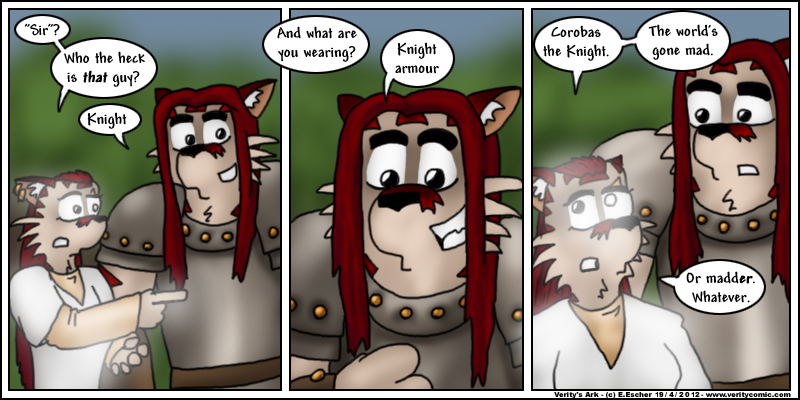 Corobas is a knight.