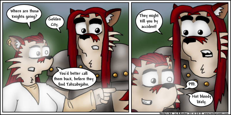 the knights ride toward danger