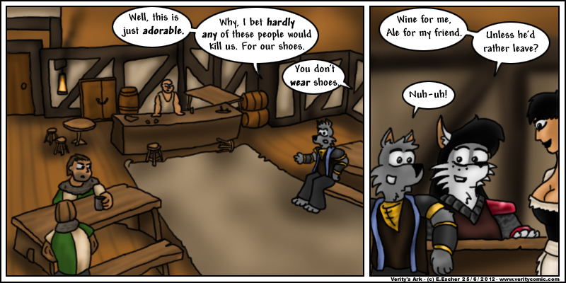 Isegrim hates the clientele