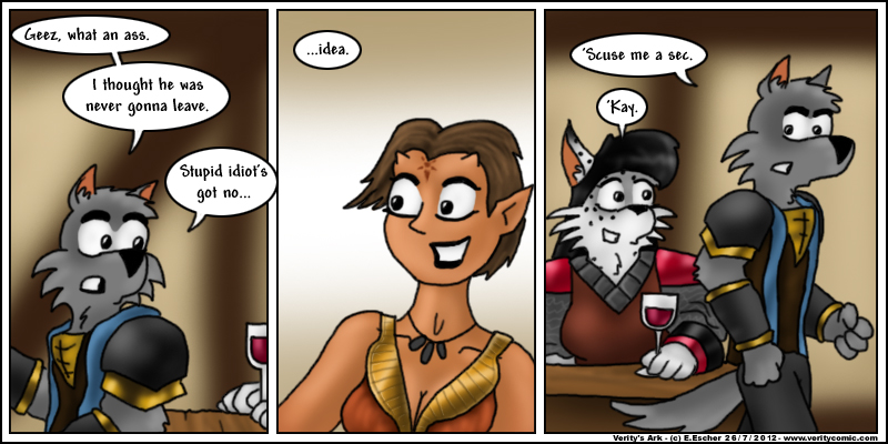 Isegrim spots a girl who looks familiar