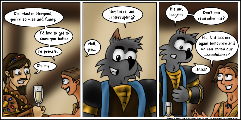 Isegrim introduces himself to a young harlot