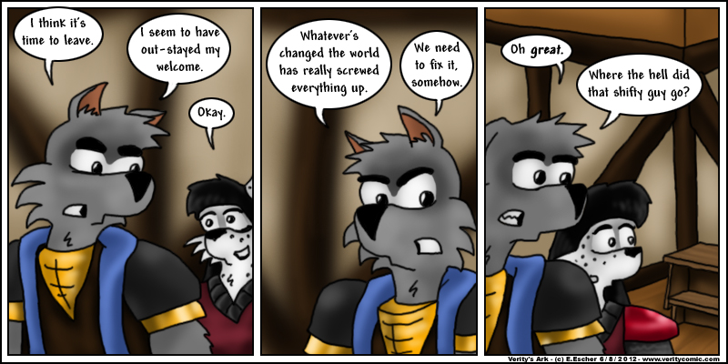 Isegrim decides to leave the pub