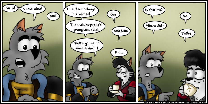 Isegrim plans the seduce the lady of the castle