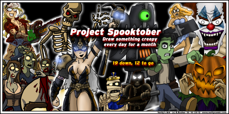 Halloween collage art