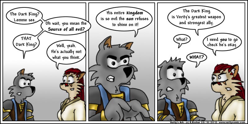 Escher wants Isegrim to visit the Dark King