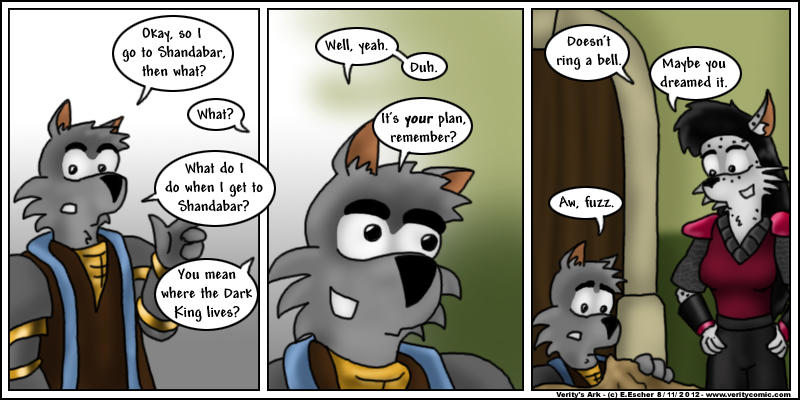 Isegrim wakes up in the middle of his dream