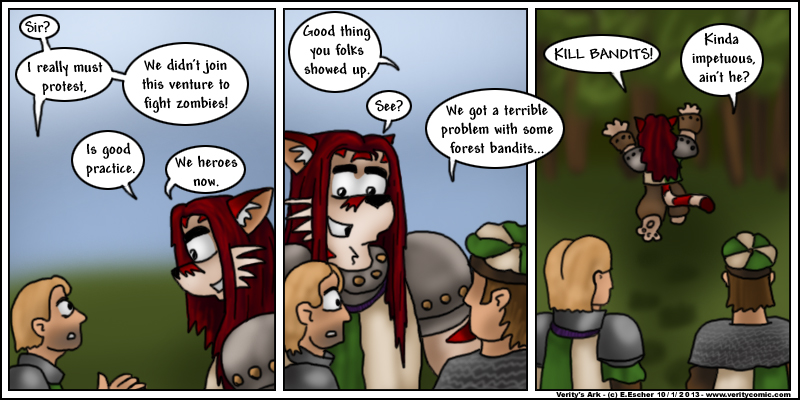 Corobas sets off to fight bandits