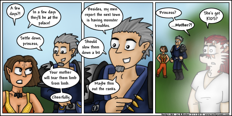 Escher finds out that Tahzabejahn has a daughter