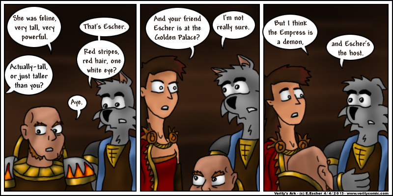 Isegrim tells the witch about the demon