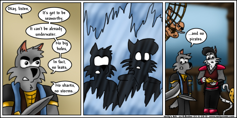 Isegrim and Mara arrive on a pirate ship