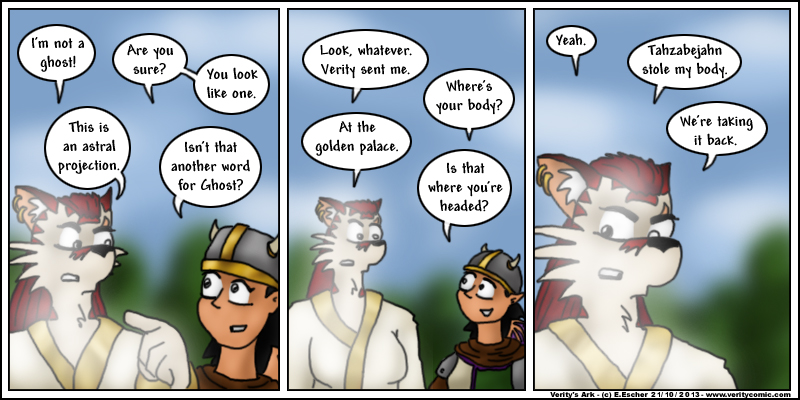 Escher's along for moral support