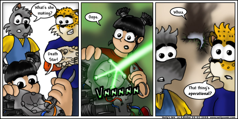 Eustace makes a toy that goes zap